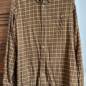 Classic Brown Checkered Men's Shirt